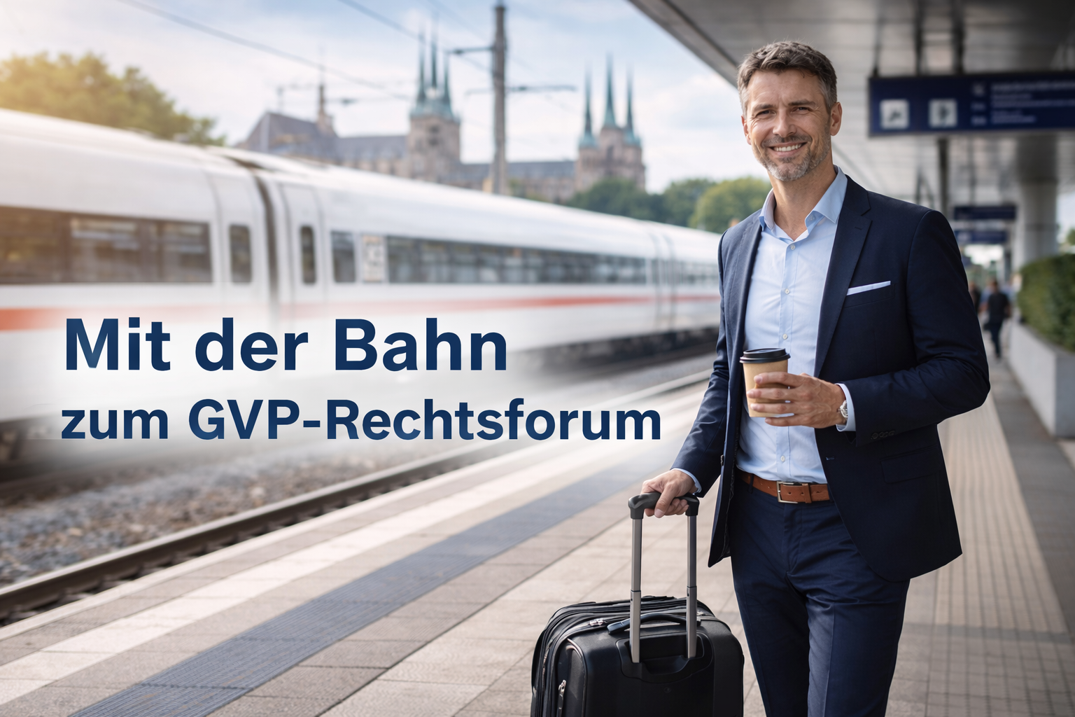 Mit der Bahn zum GVP-Rechtsforum: Warum unser CEO heute nach Erfurt reist